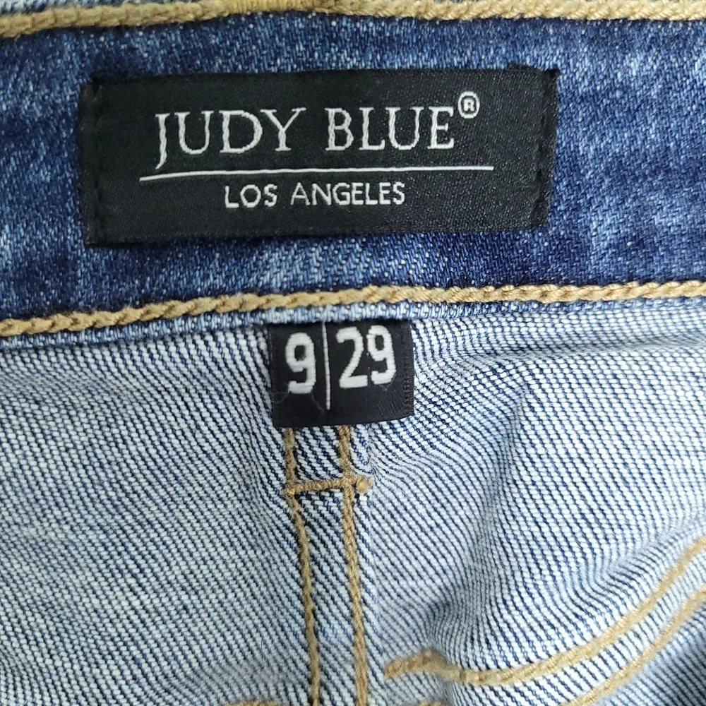JUDY BLUE Distressed Wide Leg Women's Jeans Size 9/29 - Picture 2 of 16